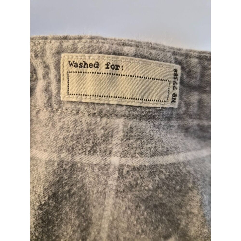 J Crew Slim Untucked Gray Plaid Flannel Spring Soft Brushed Twill Minimalist - Picture 7 of 11